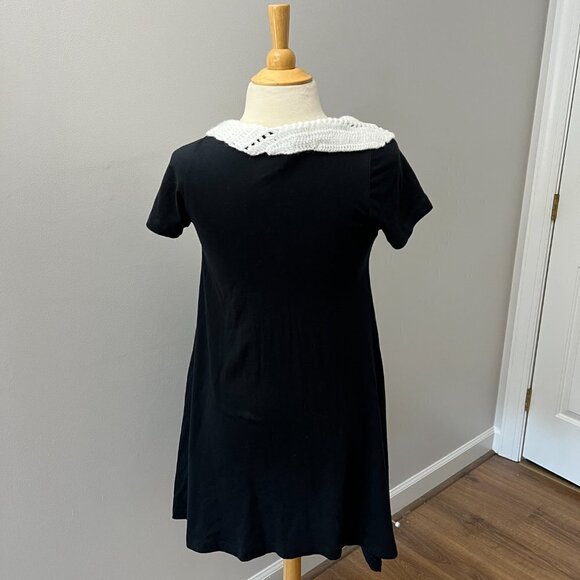 Crochet Swan Unique Quirky Black Dress Sz Small - Picture 7 of 12